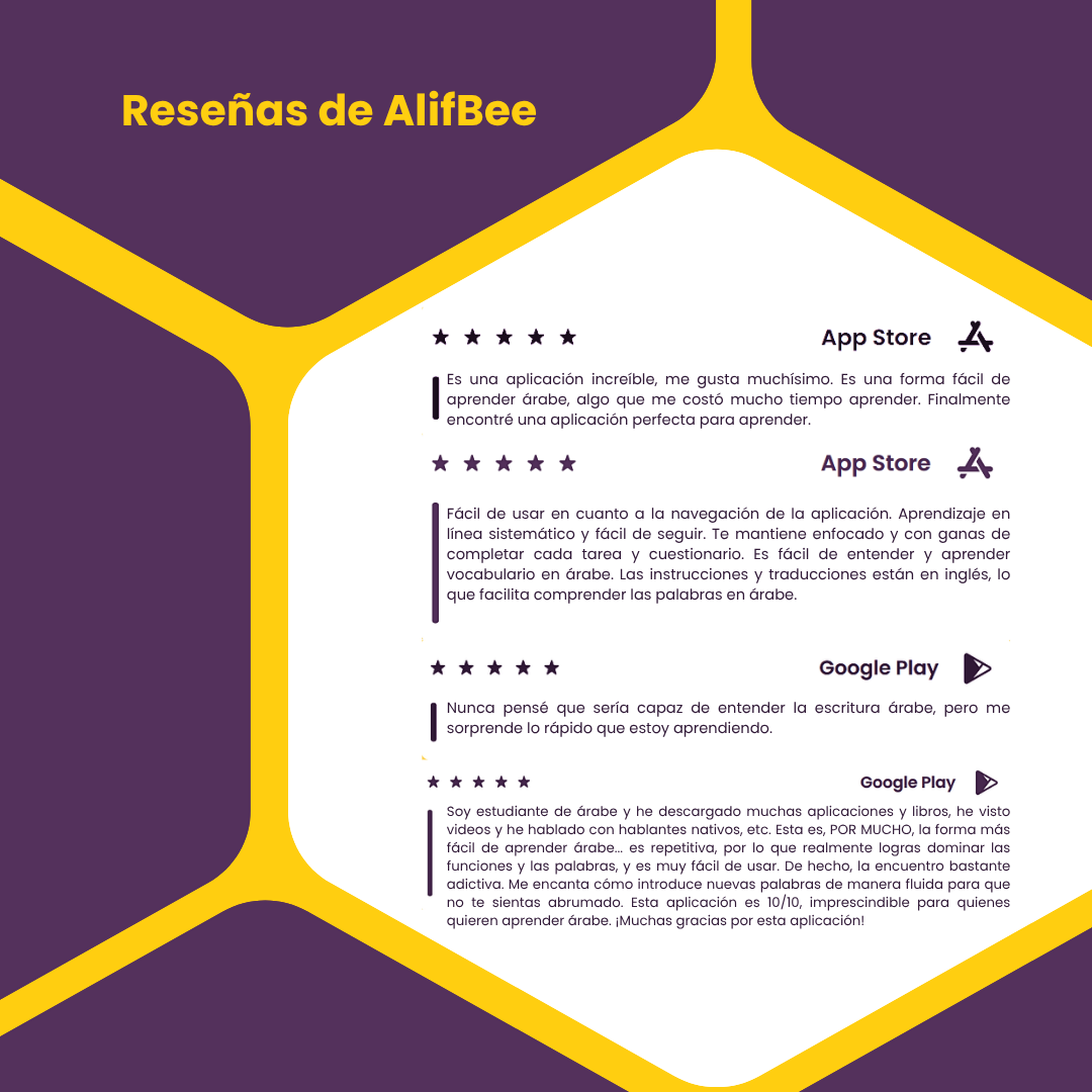 AlifBee – Aprende árabe fácilmente | Código de regalo de acceso Premium