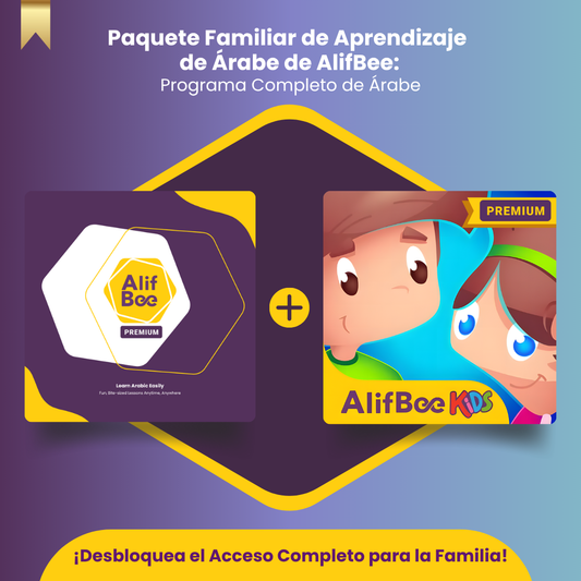 AlifBee + AlifBee Kids Premium Access Bundle - Learning Arabic Apps For All Ages