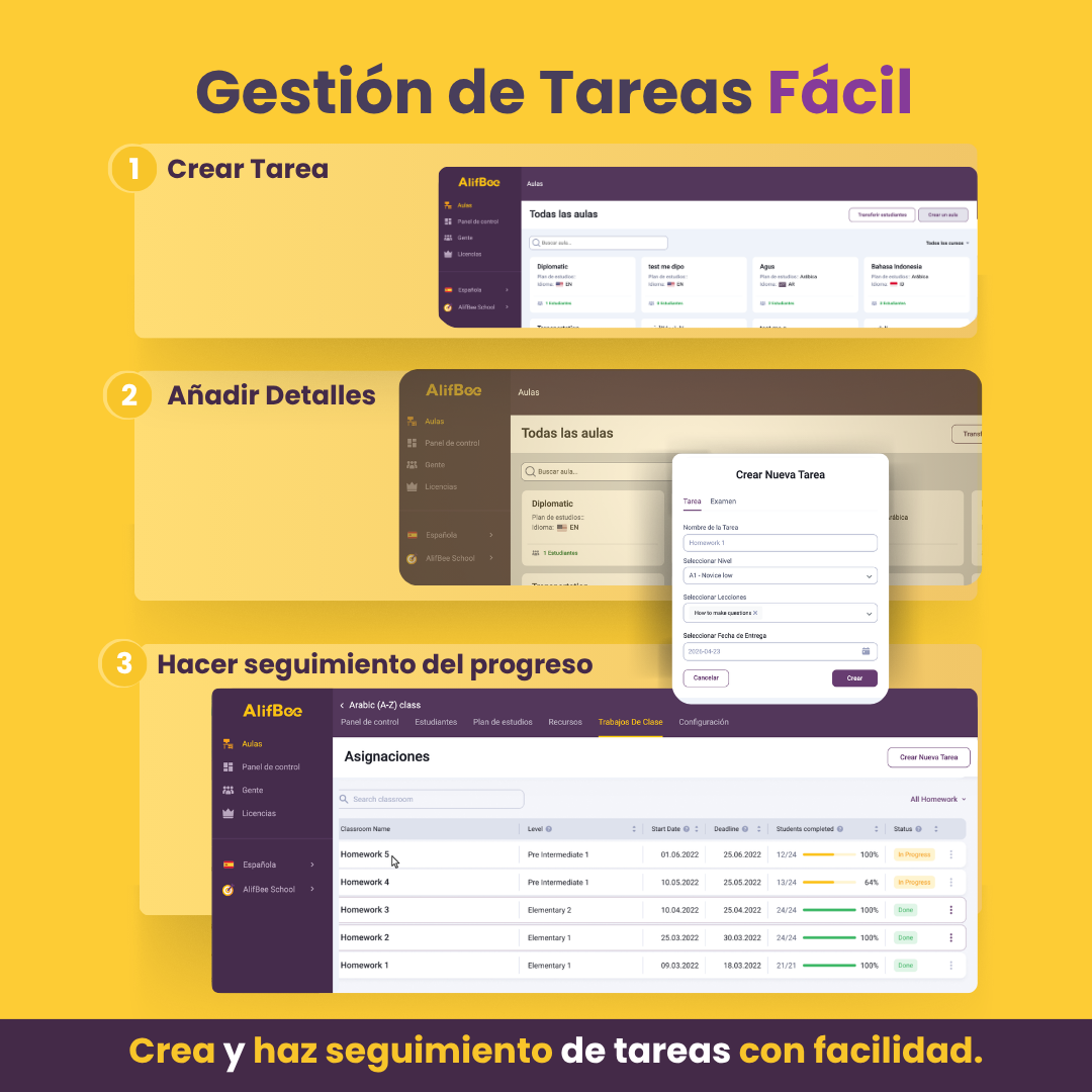 Licencias AlifBee Para Escuelas Incluyen Acceso a la App y Panel de Control
