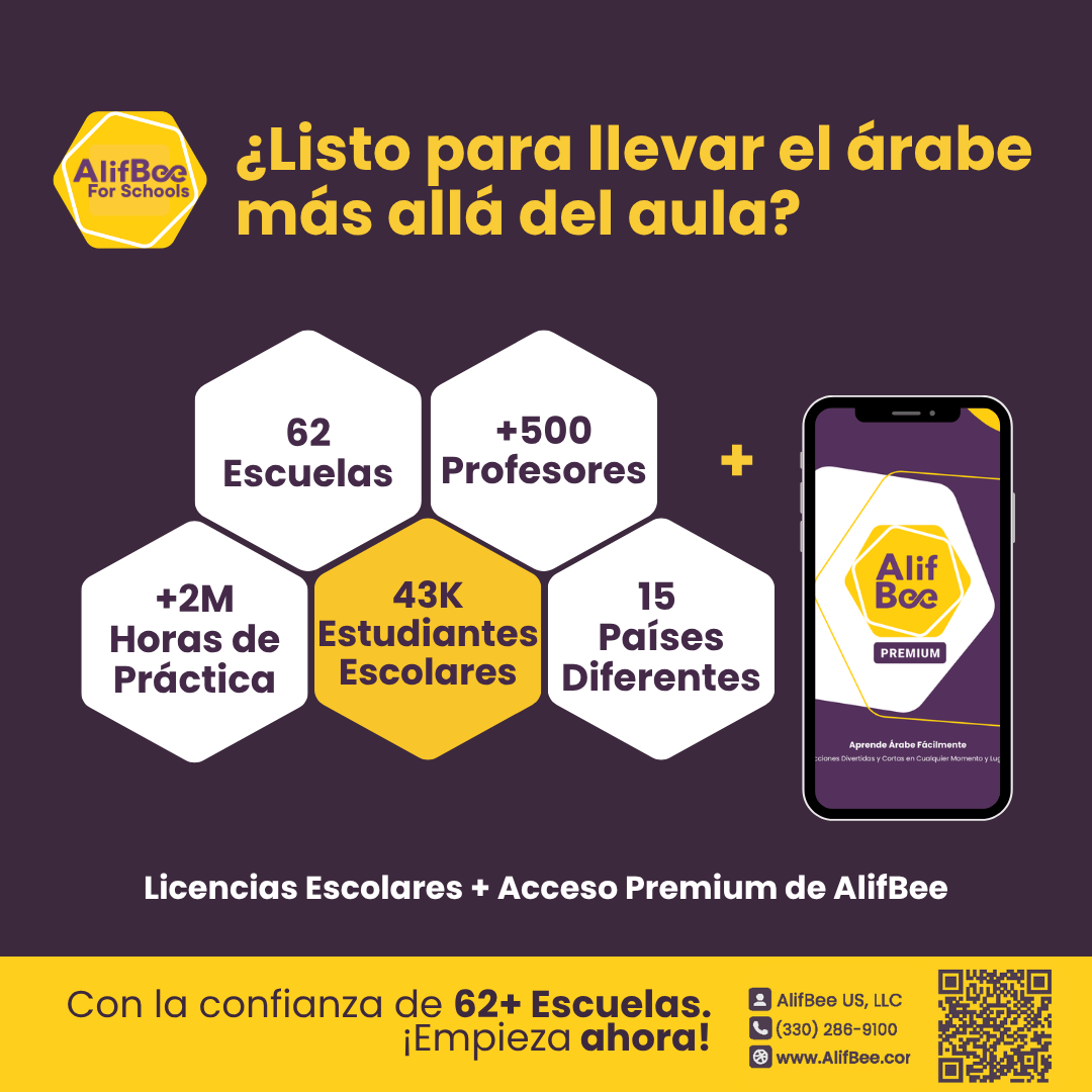 Licencias AlifBee Para Escuelas Incluyen Acceso a la App y Panel de Control